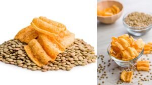 Baked lentil Chips
